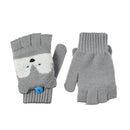 Husky Dog Knitted Gloves-1