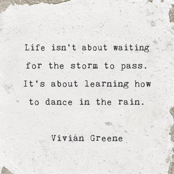 Dance in the Rain Marble Coaster