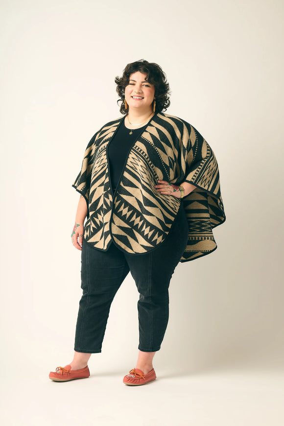 Mini Tipi Reversible Shawl (Indigenous Designed) - various patterns