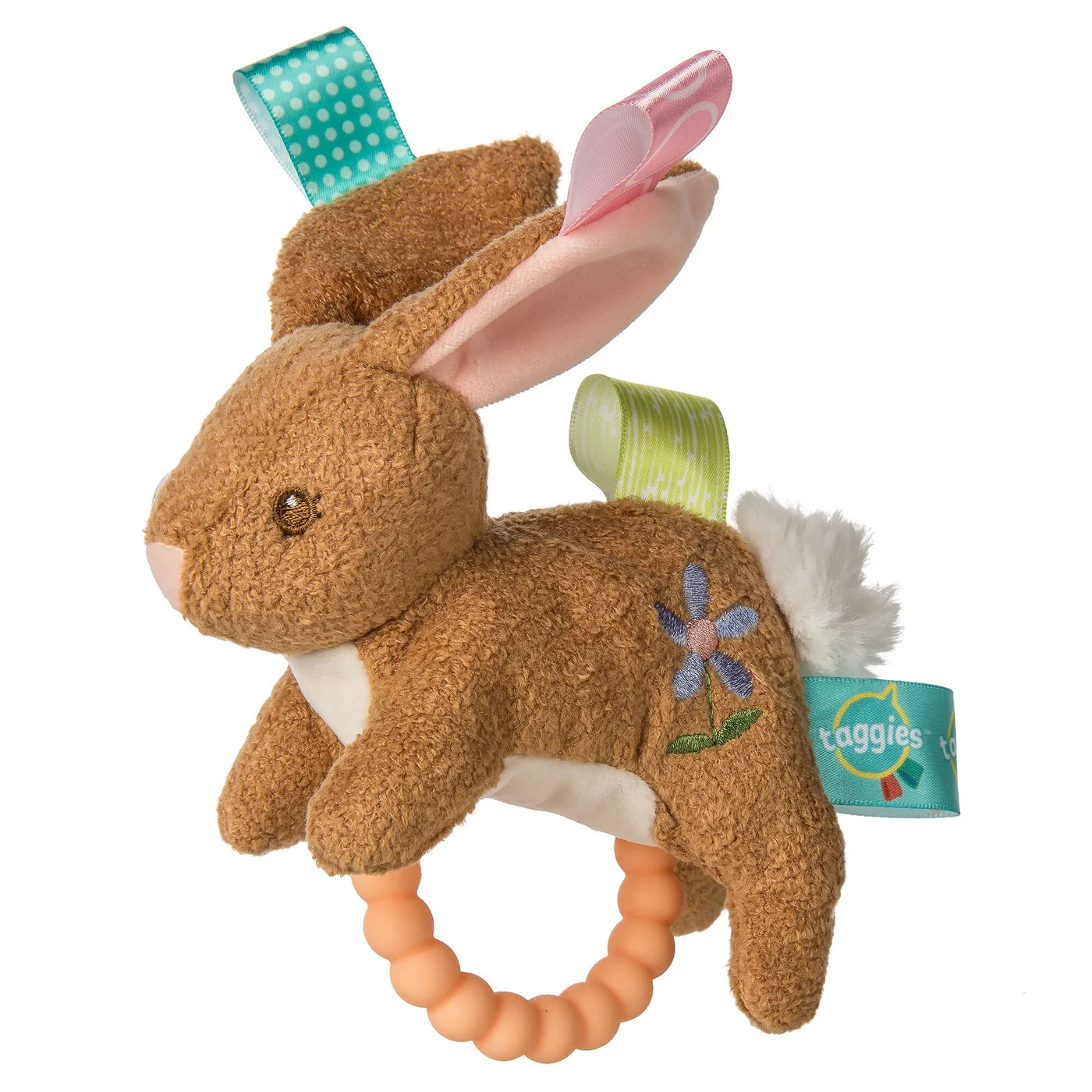 Taggies - Harmony Bunny - Teether Rattle - 6"