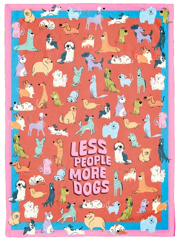 More Dogs Dish Towel