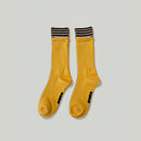Mango Stripe Double-Cuff Socks-1