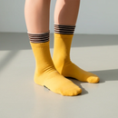 Mango Stripe Double-Cuff Socks-2