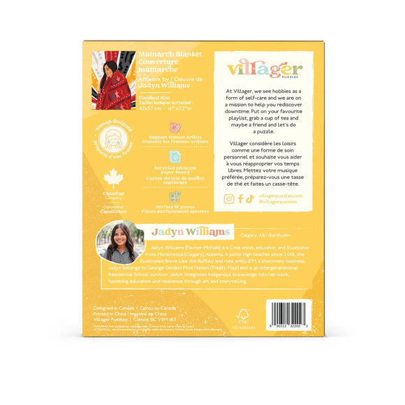 Villager Puzzles | Matriarch Blanket | 500-Piece Puzzle for Adults