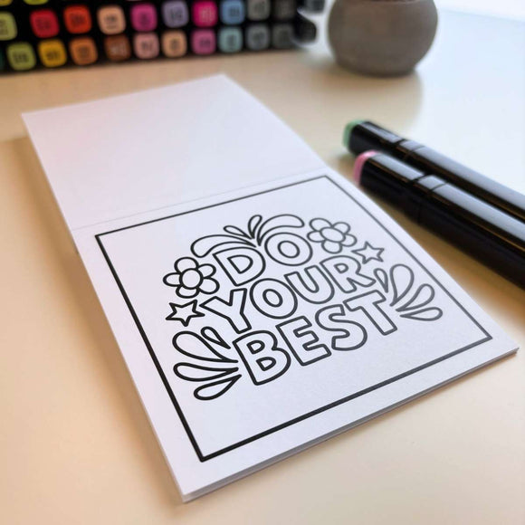 Mini Coloring Book – Inspiring Doodles (Quotes)