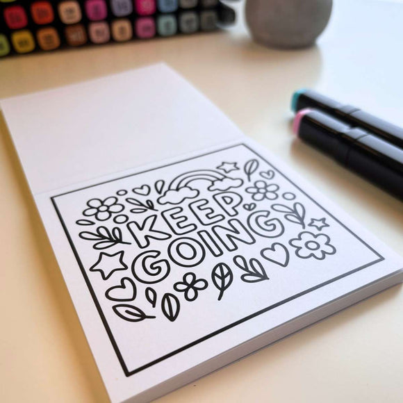 Mini Coloring Book – Inspiring Doodles (Quotes)