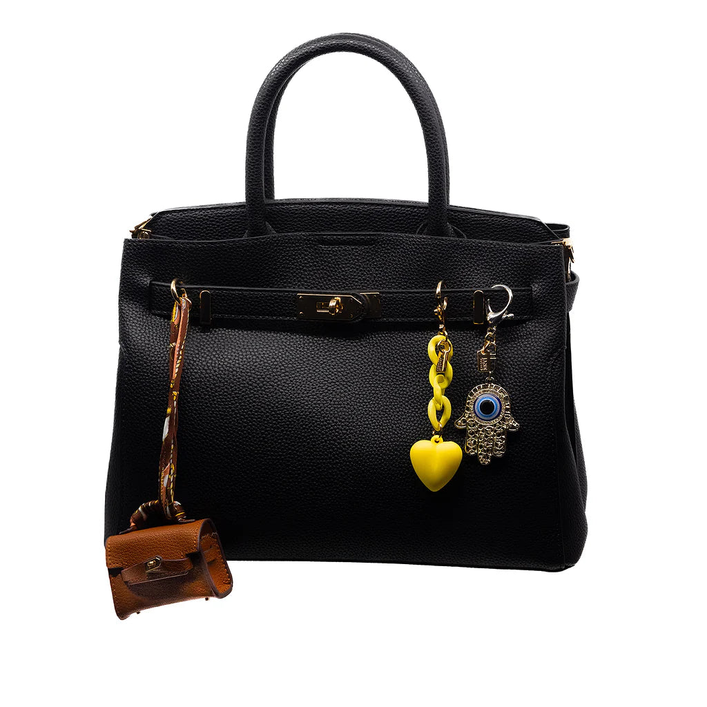 Mini Purse Charm in Brown - 0
