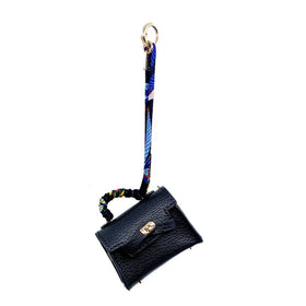 Mini Purse Charm in Black