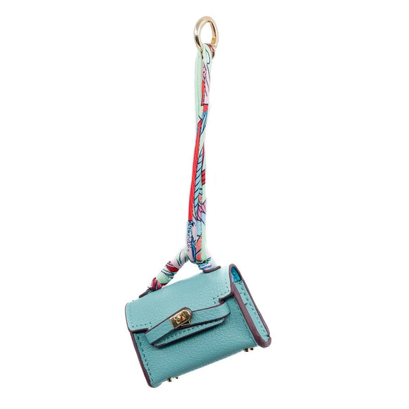 Mini Purse Charm in Blue