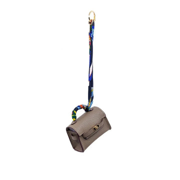 Mini Purse Charm in Gray