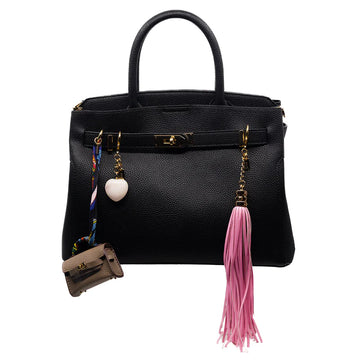 Mini Purse Charm in Gray - 0