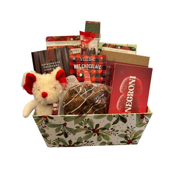 Mistletoe Mouse Gift Basket