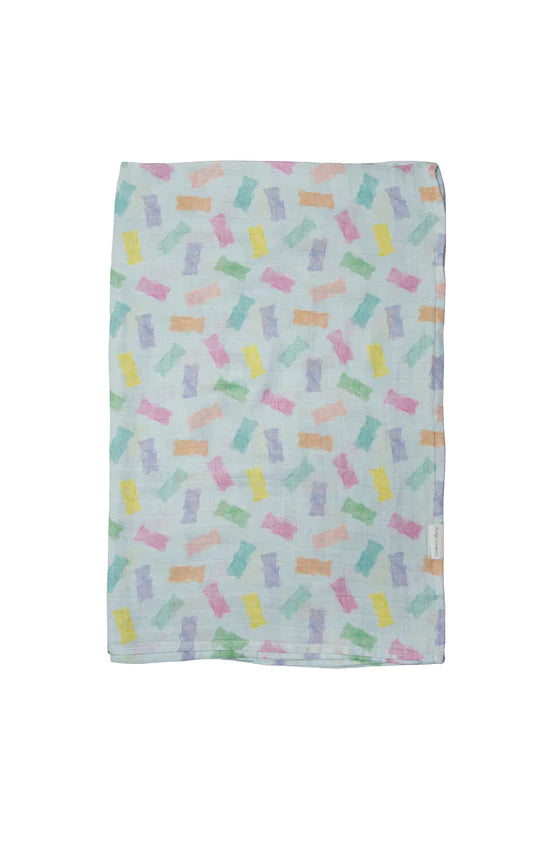 Loulou Lollipop Muslin Swaddle (Gummy Bears)