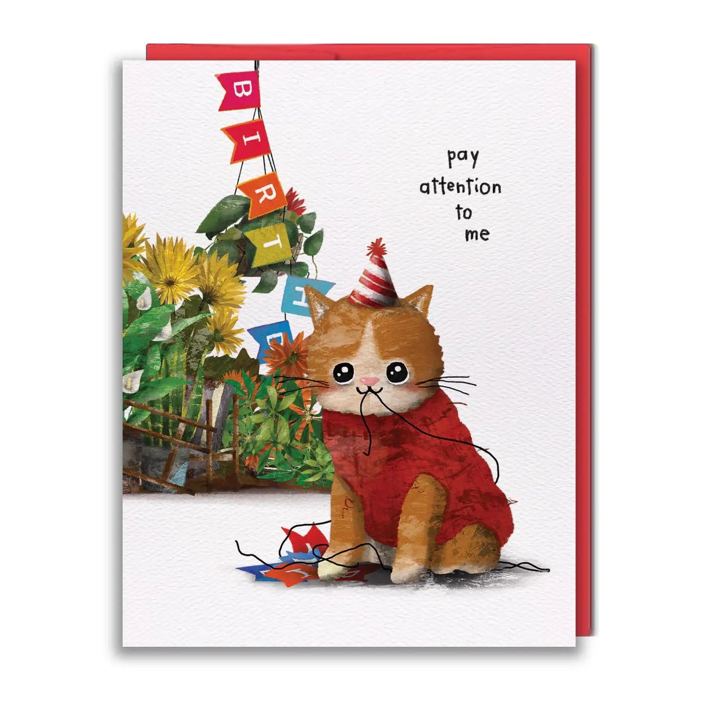 Greeting Card - Pay Attention To Me (Needy Cat)