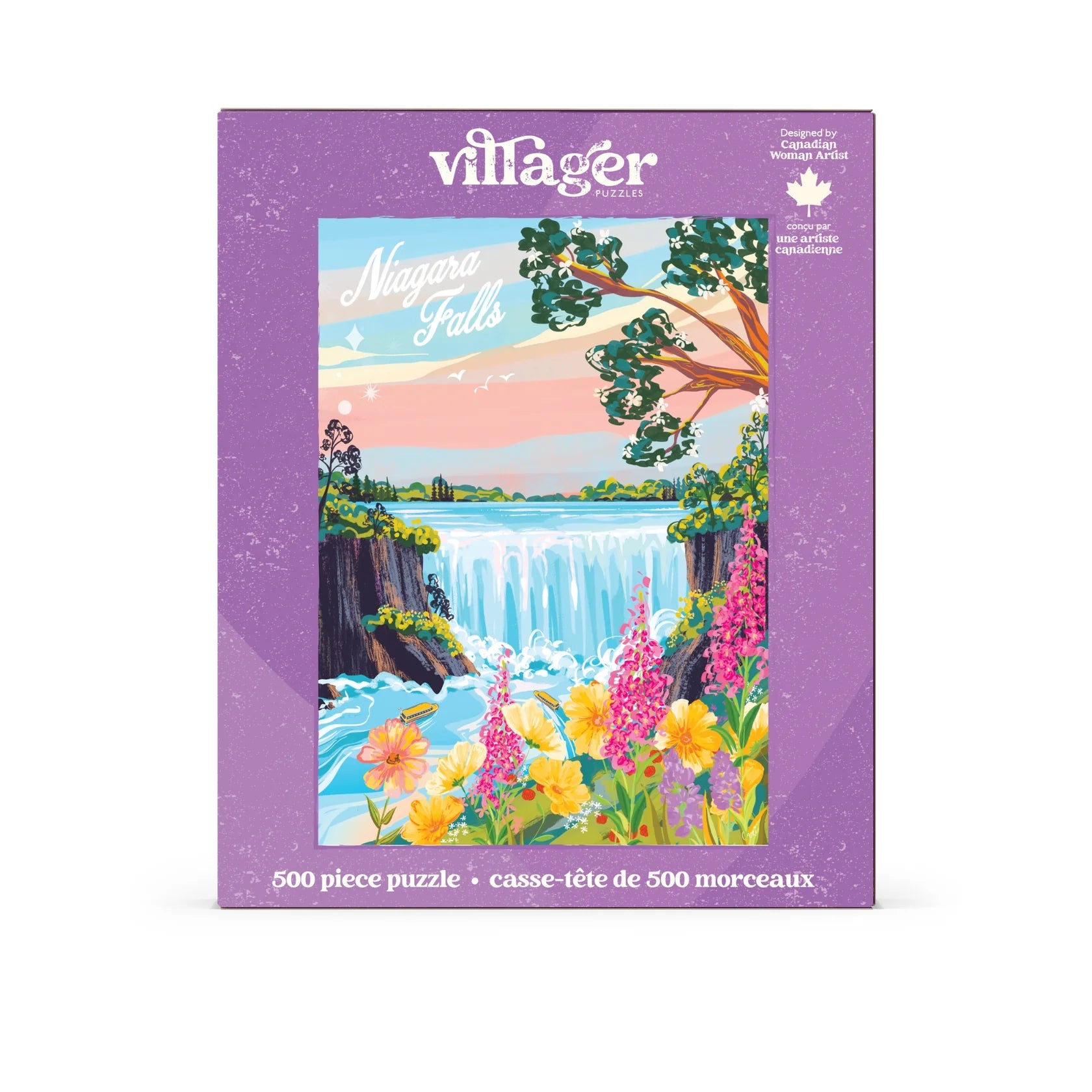 Villager Puzzles | Niagara Falls | 500-Piece Puzzle for Adults - 0