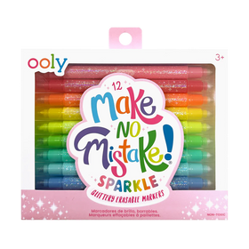 Make No Mistake! Sparkle Glittery Erasable Markers - Set of 12