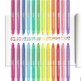 Make No Mistake! Sparkle Glittery Erasable Markers - Set of 12 - 0