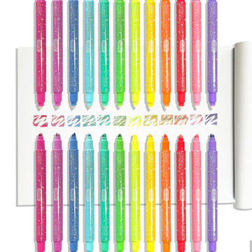 Make No Mistake! Sparkle Glittery Erasable Markers - Set of 12 - 0