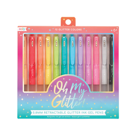 Oh My Glitter! Retractable Gel Pens - Set of 12