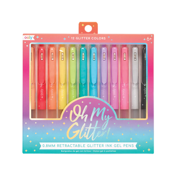 Oh My Glitter! Retractable Gel Pens - Set of 12