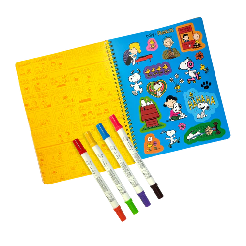OOLY x Peanuts Activity Travel Kit & Double-Ended Markers