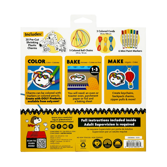 Peanuts DIY Shrink Art Kit