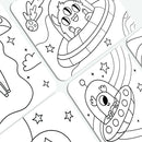 Undercover Art Hidden Pattern Coloring Activity Art Cards - Monster Aliens-5