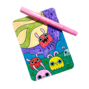 Undercover Art Hidden Pattern Coloring Activity Art Cards - Monster Aliens-3