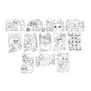 Undercover Art Hidden Pattern Coloring Activity Art Cards - Smitten Kittens-2