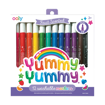 Yummy Yummy Fruit Scented Markers - Set of 12