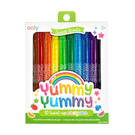 Yummy Yummy Scented Twist-Up Crayons - Set of 10