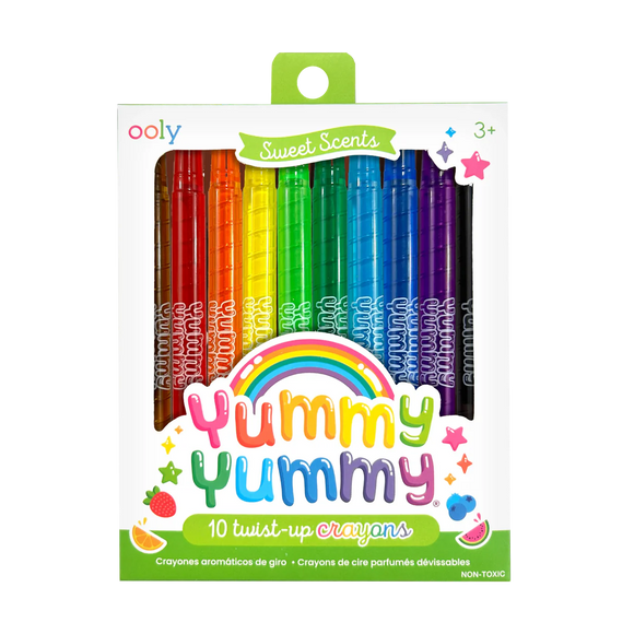 Yummy Yummy Scented Twist-Up Crayons - Set of 10