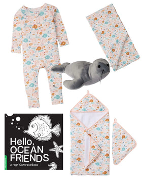 Ocean Friends Baby Gift Basket - 0