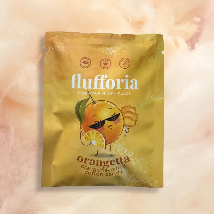 Orangetta | Organic Natural Orange Flavored Cotton Candy