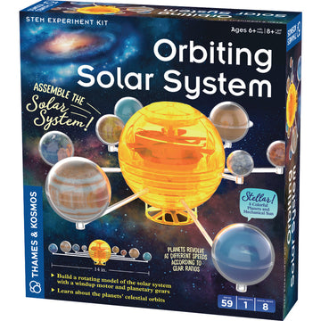 Orbiting Solar System - Orbiting Solar System STEM kit with handmade Canadian model planets, unique educational gift.