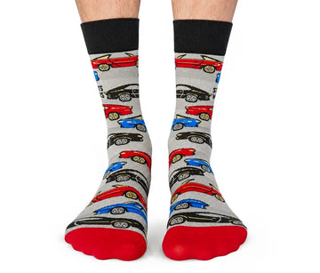 Men's Raised On Cars Socks - 0