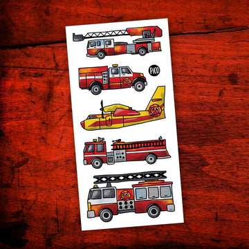 Safe with the Firefighters - Temporary Tattoos