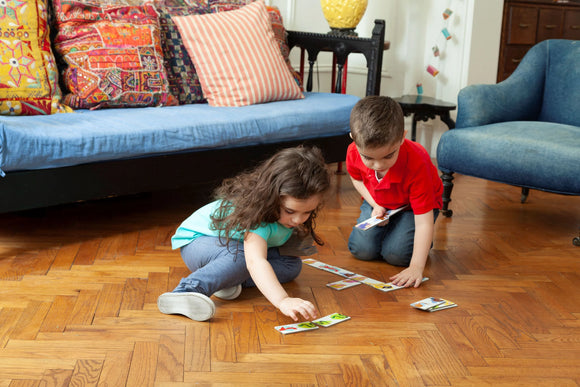 Animal Parade Head to Toe Dominoes