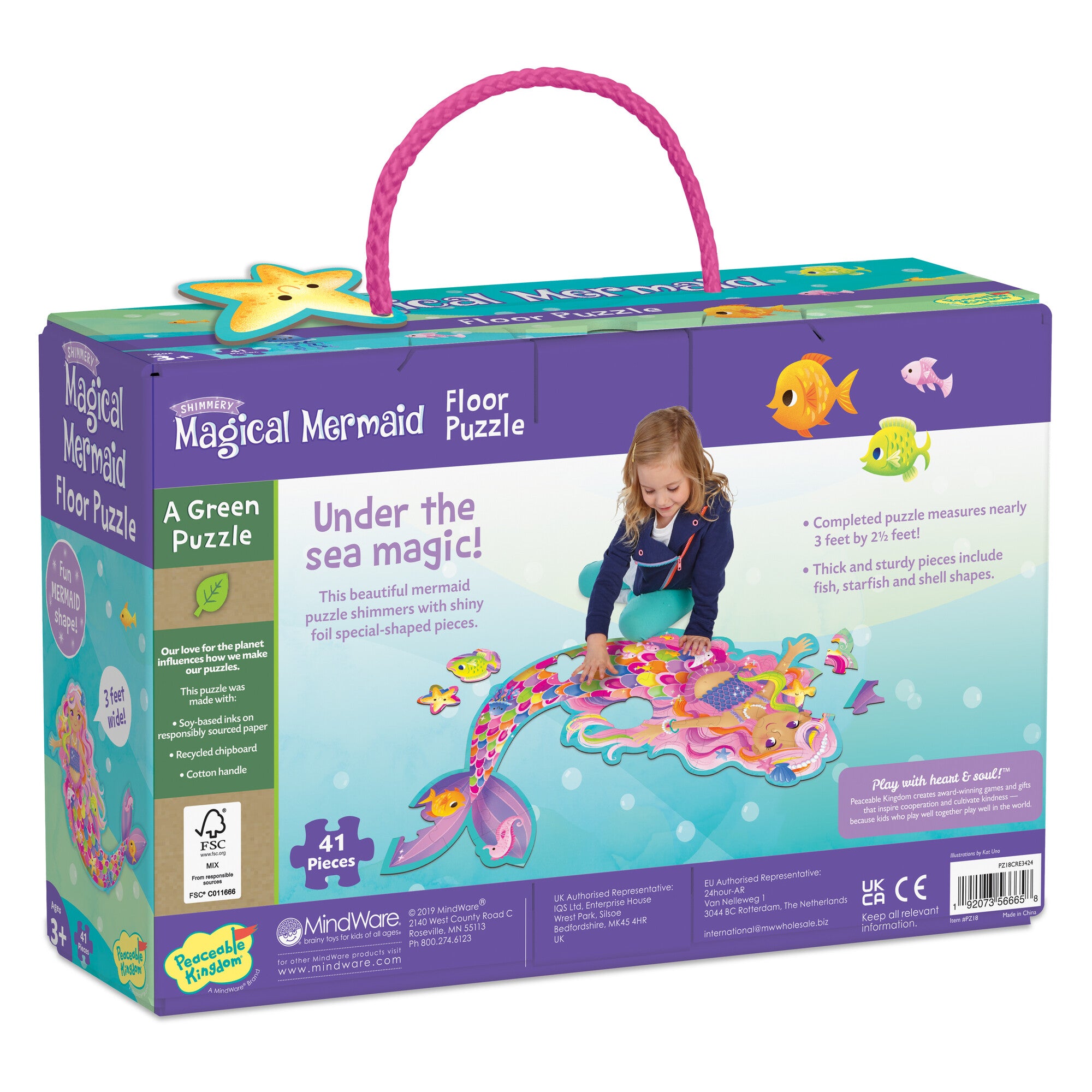 Floor Puzzle: Mermaid (41pc) - 0