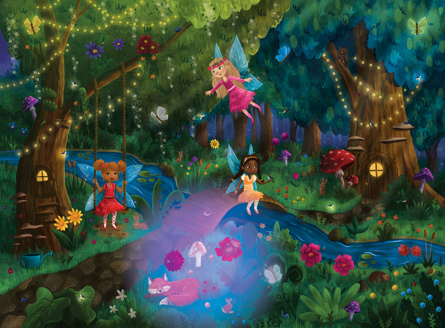 Seek & Find Glow Puzzle: Twilight Fairies - 0