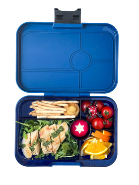 Yumbox Tapas Bento Lunch Box - Monte Carlo Blue (Jungle Tray) - 0