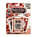 Magic Rabbit Card Tricks - Magic Rabbit card tricks set with playing cards and instructional book, unique handmade Canadian gift for kids ages 5+.