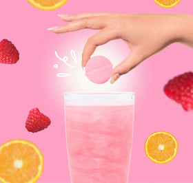 Raspberry Orange Cocktail Bomb