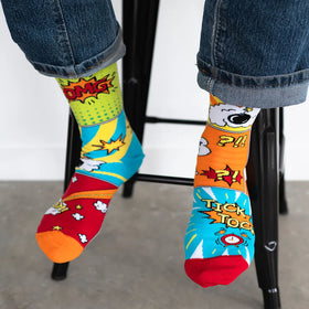 Men's Comic Book Socks - 0