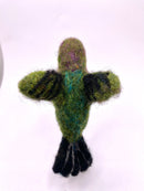 Needle Felted Ruby Hummingbird Ornament-2
