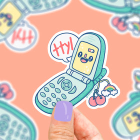 TTYL Phone Vinyl Sticker