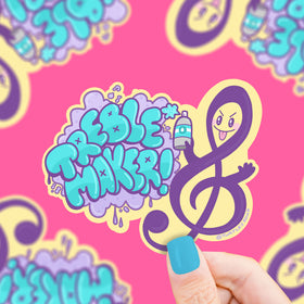 Treble Maker Music Vinyl Sticker