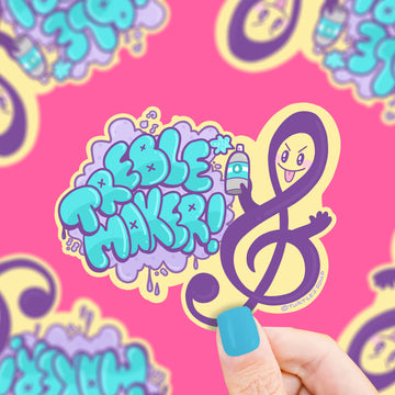 Treble Maker Music Vinyl Sticker