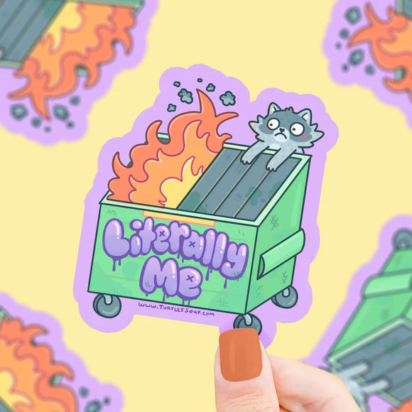Dumpster Fire Vinyl Sticker