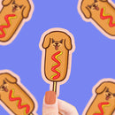 Corn Dog Vinyl Sticker-1